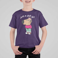 Funny Meme Just a Chill Girl T Shirt For Kid - Wonder Print Shop