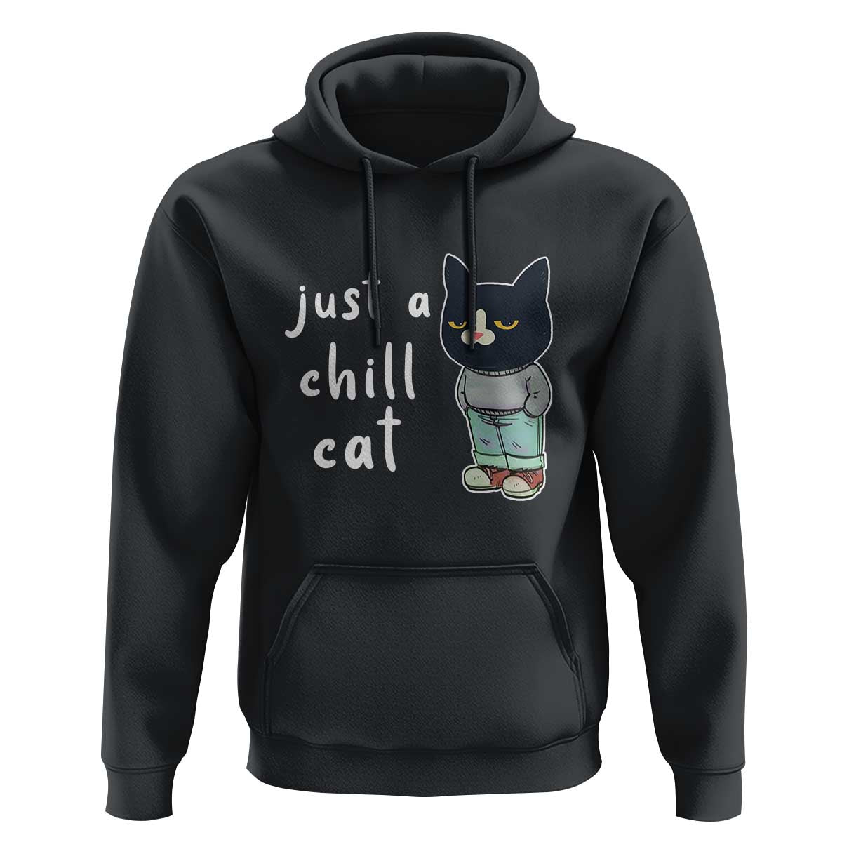 Funny Meme Just A Chill Cat Hoodie