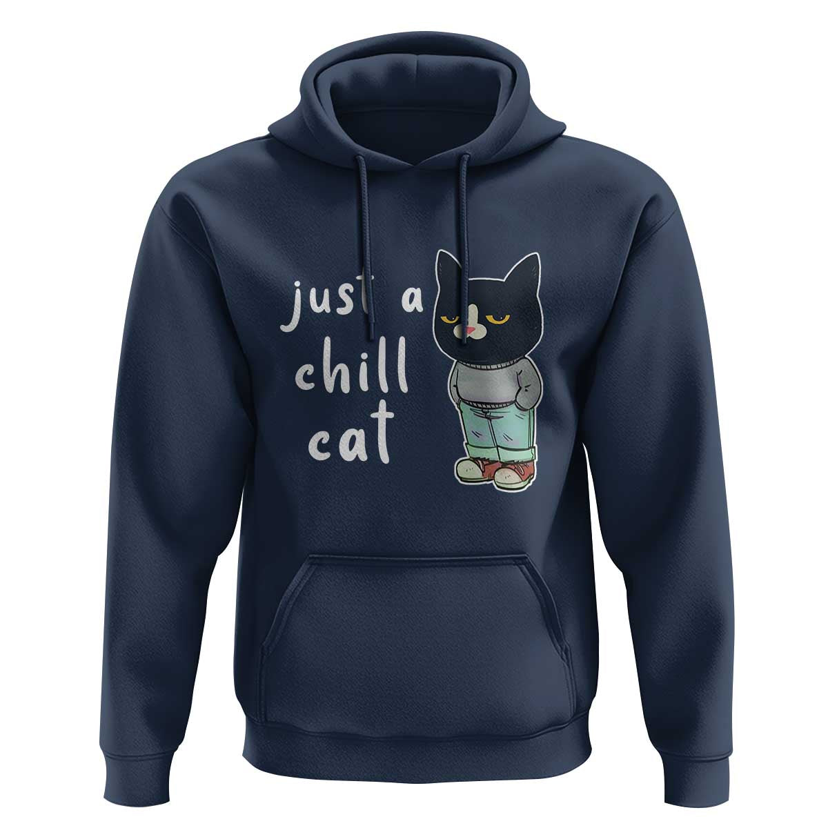 Funny Meme Just A Chill Cat Hoodie