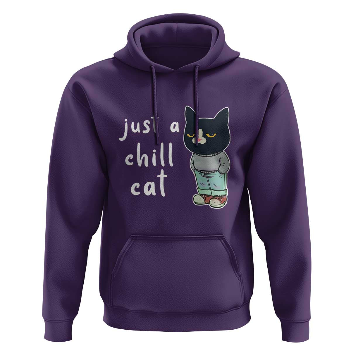 Funny Meme Just A Chill Cat Hoodie