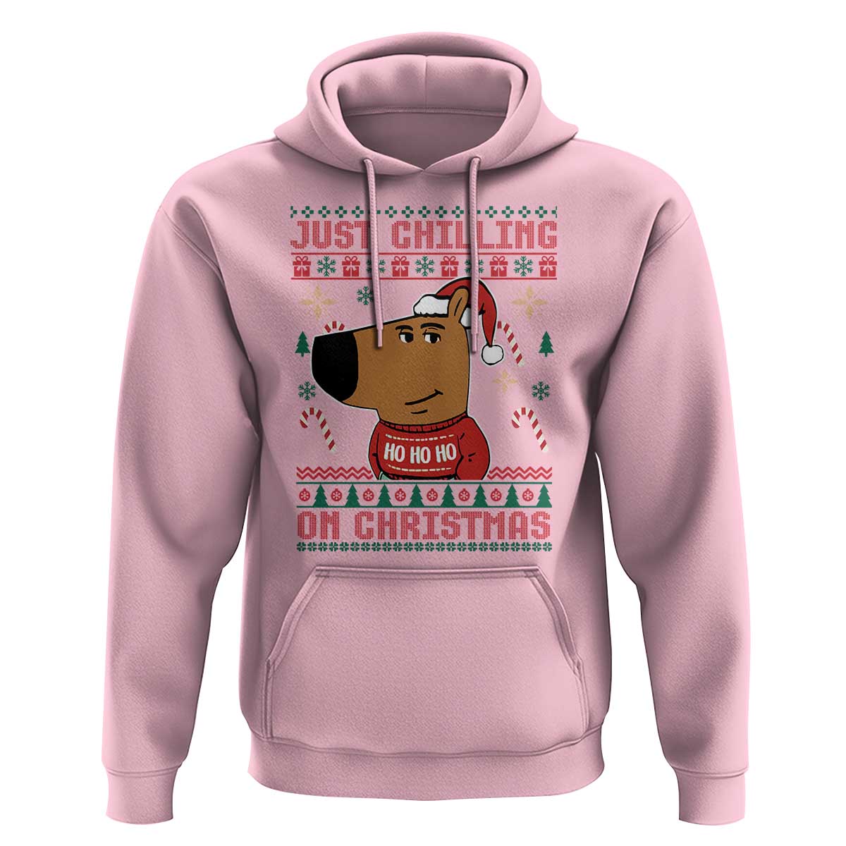 Funny Just Chilling On Christmas Meme Chillin Guy Hoodie