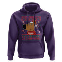Funny Just Chilling On Christmas Meme Chillin Guy Hoodie