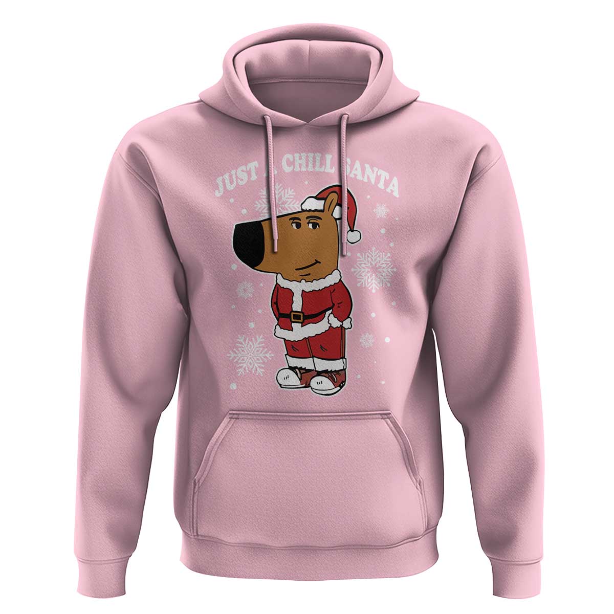 Funny Xmas Meme Just A Chill Santa Hoodie