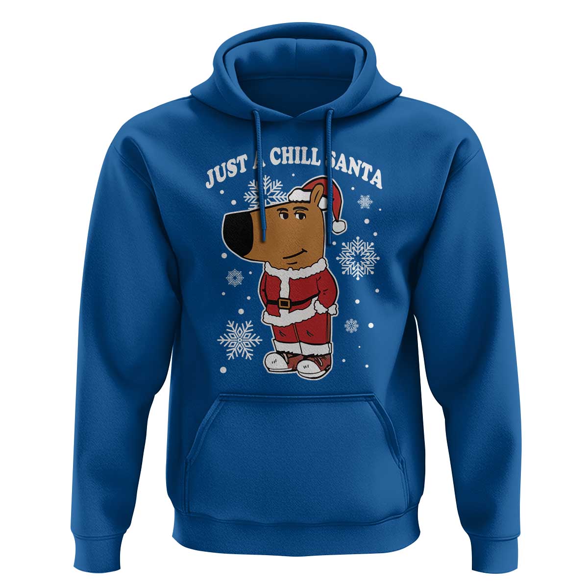 Funny Xmas Meme Just A Chill Santa Hoodie
