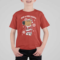 Funny Xmas Meme Just A Chill Santa T Shirt For Kid - Wonder Print Shop