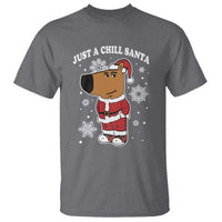 Funny Xmas Meme Just A Chill Santa T Shirt - Wonder Print Shop