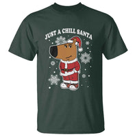 Funny Xmas Meme Just A Chill Santa T Shirt - Wonder Print Shop