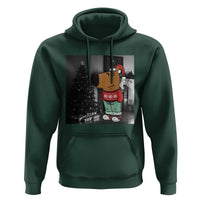 Funny Xmas Meme Chilling Guy Santa Hoodie