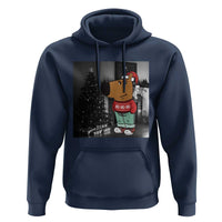 Funny Xmas Meme Chilling Guy Santa Hoodie
