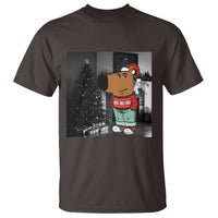 Funny Xmas Meme Chilling Guy Santa T Shirt - Wonder Print Shop