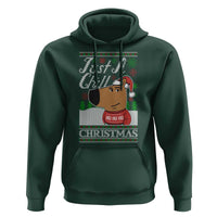 Funny Just A Chill Christmas Viral Meme Hoodie