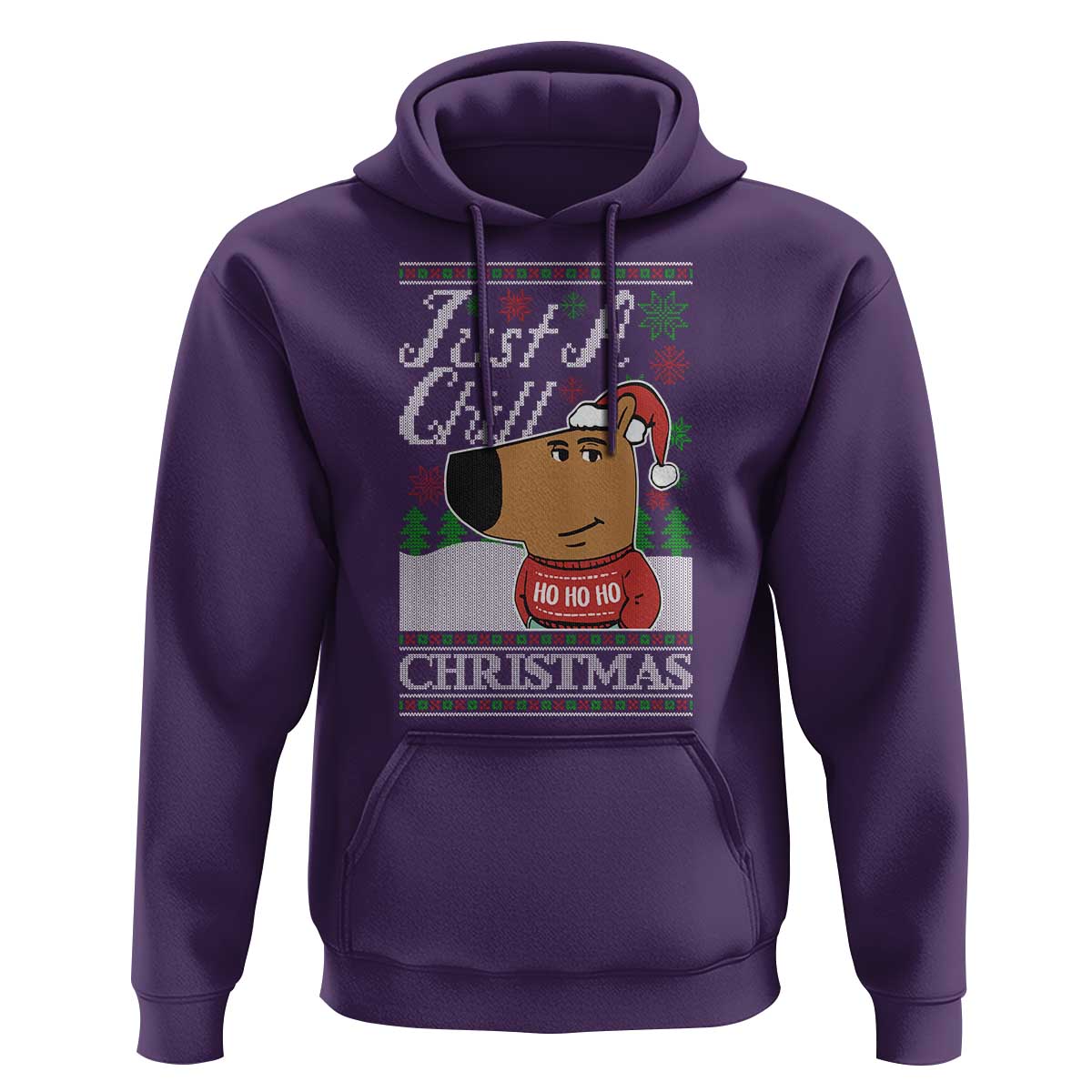 Funny Just A Chill Christmas Viral Meme Hoodie