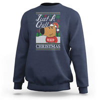 Funny Just A Chill Christmas Viral Meme Sweatshirt - Wonder Print Shop