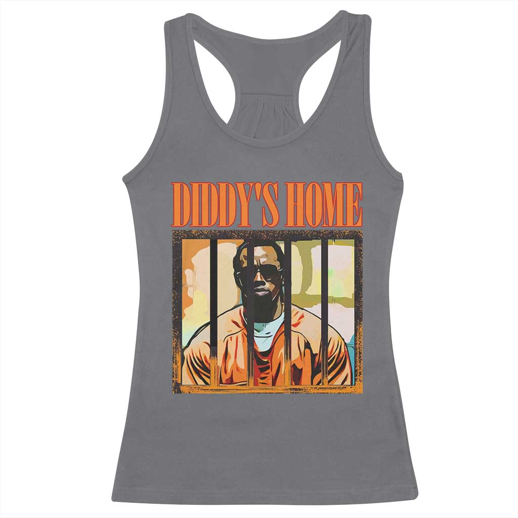 Funny Diddy's Home Diddy Party Racerback Tank Top