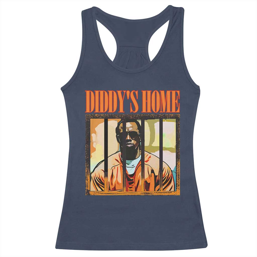 Funny Diddy's Home Diddy Party Racerback Tank Top
