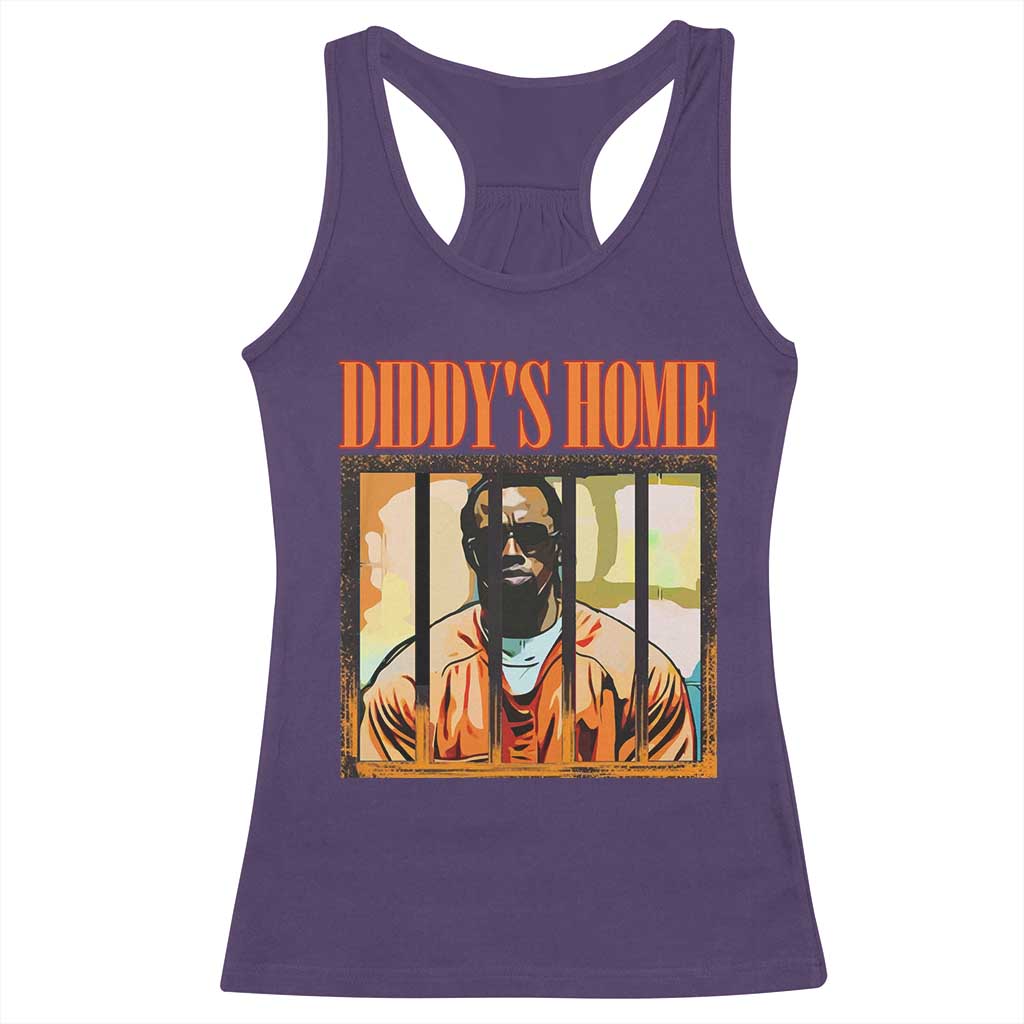 Funny Diddy's Home Diddy Party Racerback Tank Top