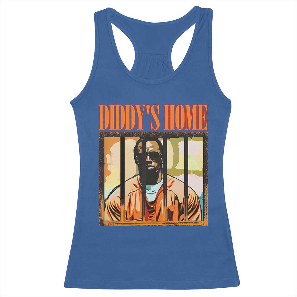 Funny Diddy's Home Diddy Party Racerback Tank Top
