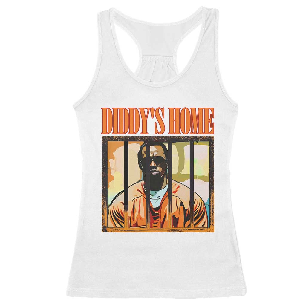Funny Diddy's Home Diddy Party Racerback Tank Top
