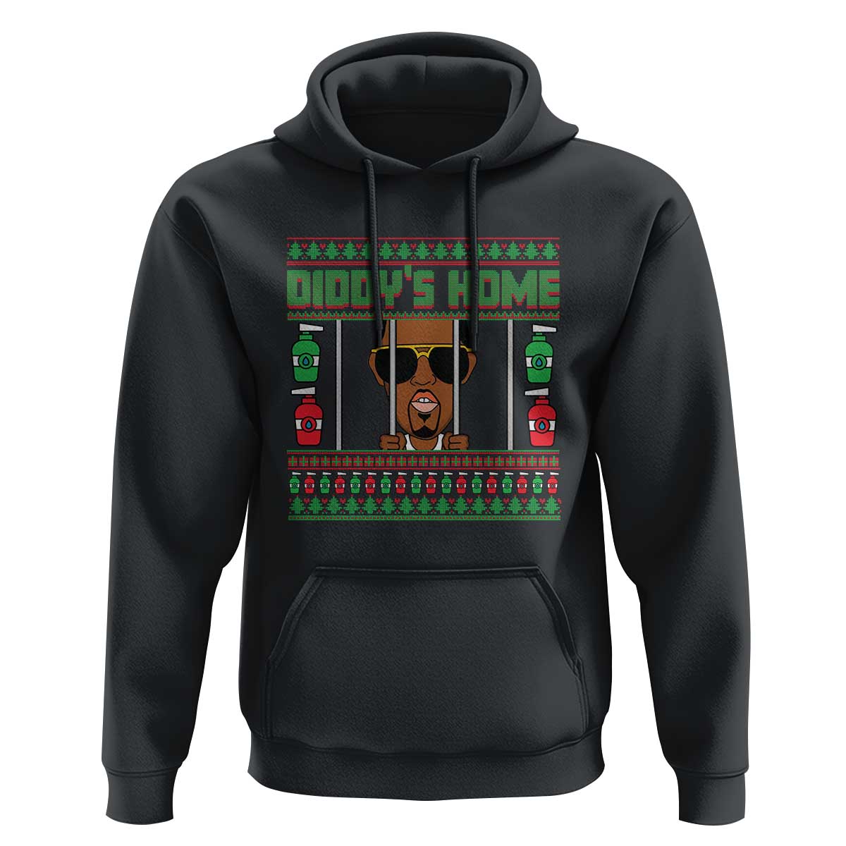 Funny Dirty Christmas Diddy's Home Diddy Party Hoodie