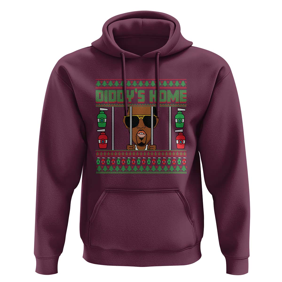 Funny Dirty Christmas Diddy's Home Diddy Party Hoodie