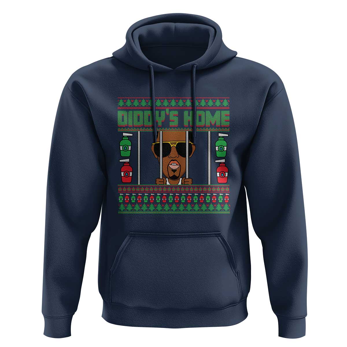 Funny Dirty Christmas Diddy's Home Diddy Party Hoodie