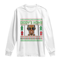 Funny Dirty Christmas Diddy's Home Diddy Party Long Sleeve Shirt