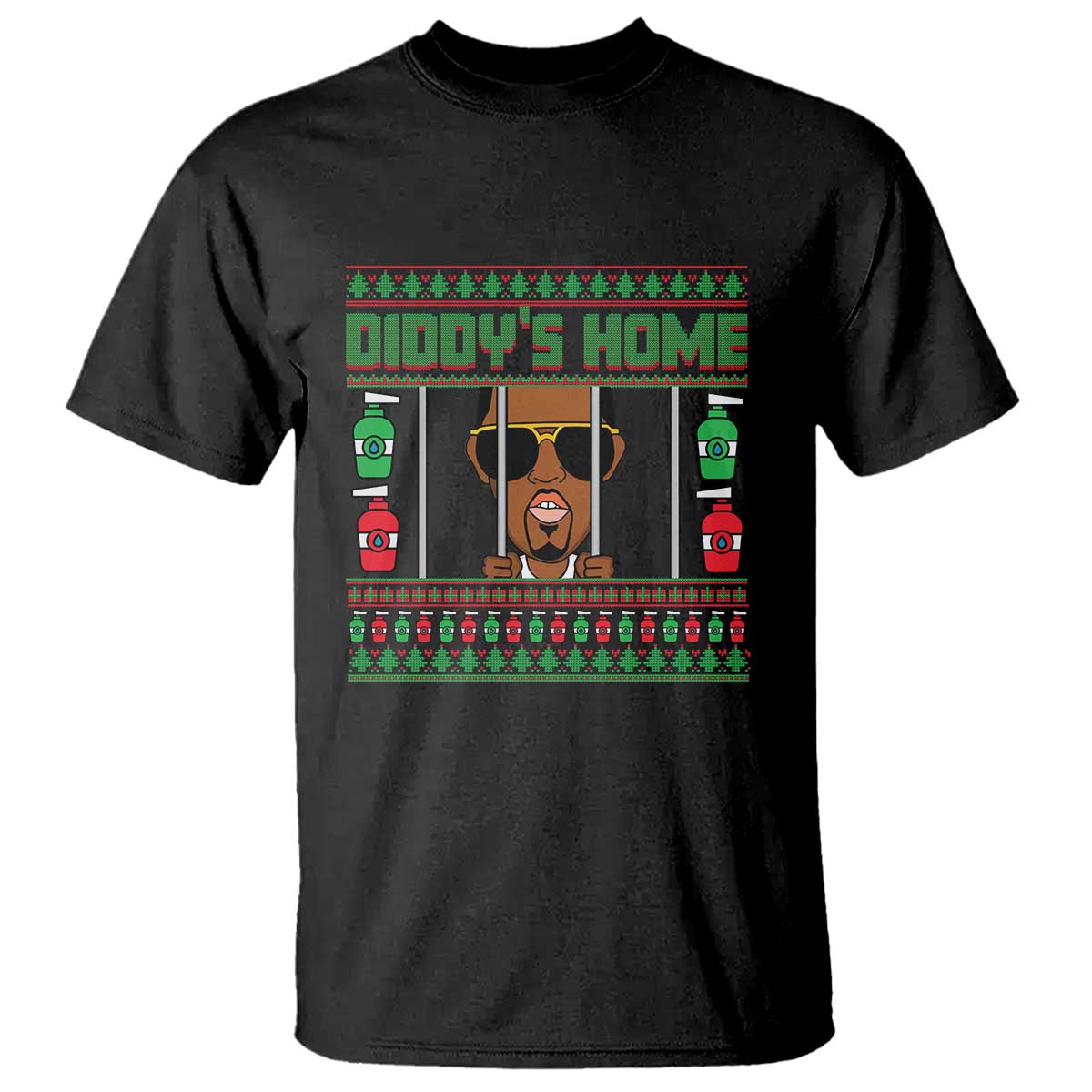 Funny Dirty Christmas Diddy's Home Diddy Party T Shirt - Wonder Print Shop