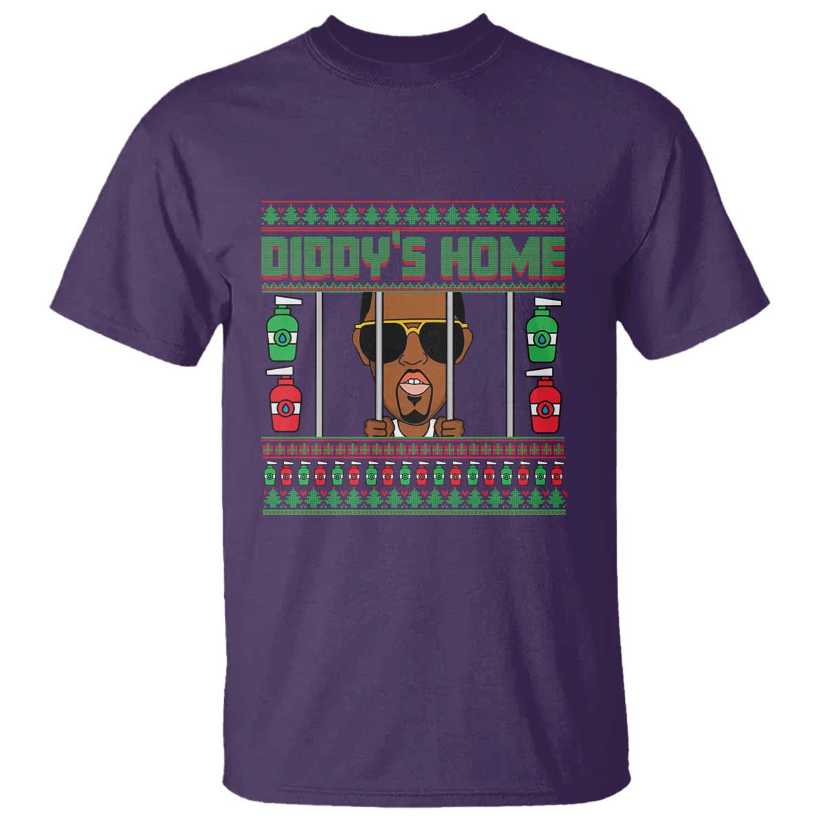 Funny Dirty Christmas Diddy's Home Diddy Party T Shirt - Wonder Print Shop