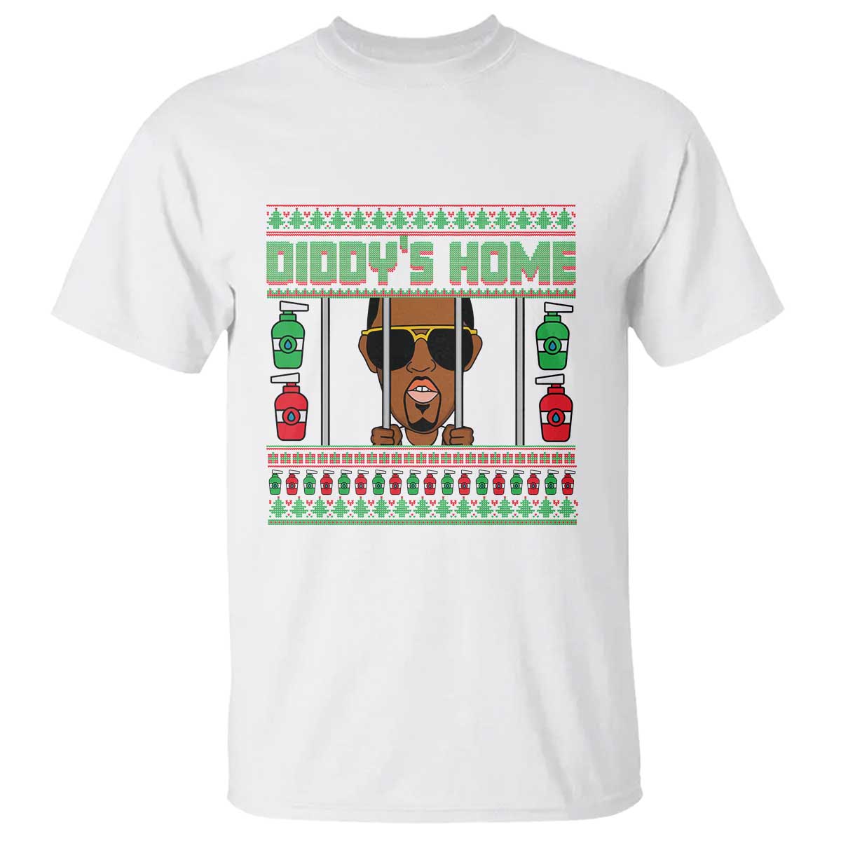 Funny Dirty Christmas Diddy's Home Diddy Party T Shirt - Wonder Print Shop