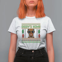 Funny Dirty Christmas Diddy's Home Diddy Party T Shirt For Women - Wonder Print Shop