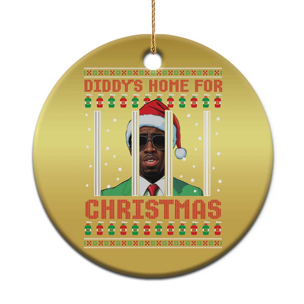 Funny Dirty Xmas Christmas Ornament Diddy's Home For Christmas Diddy Party - Wonder Print Shop