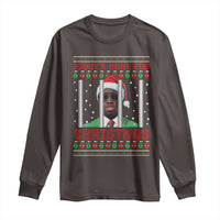 Funny Dirty Xmas Long Sleeve Shirt Diddy's Home For Christmas Diddy Party