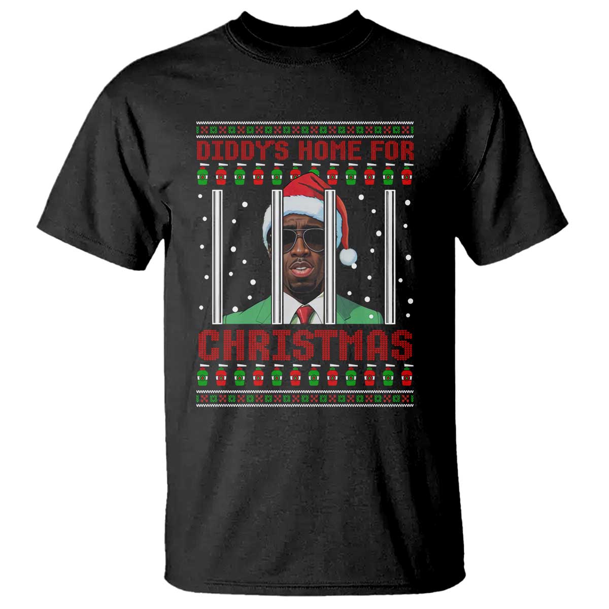 Funny Dirty Xmas T Shirt Diddy's Home For Christmas Diddy Party - Wonder Print Shop