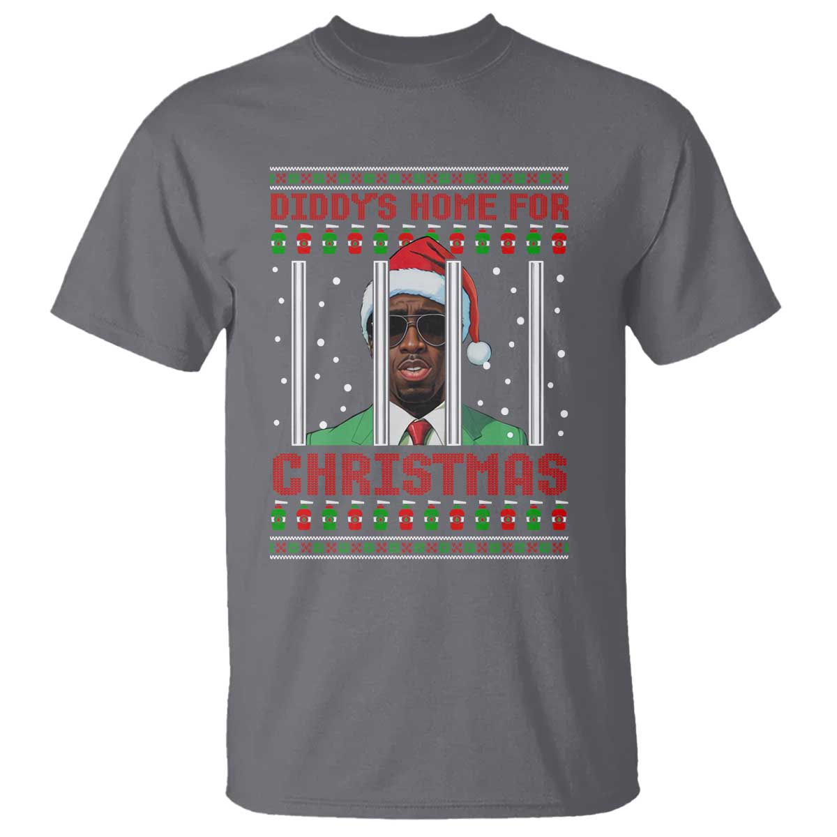 Funny Dirty Xmas T Shirt Diddy's Home For Christmas Diddy Party - Wonder Print Shop
