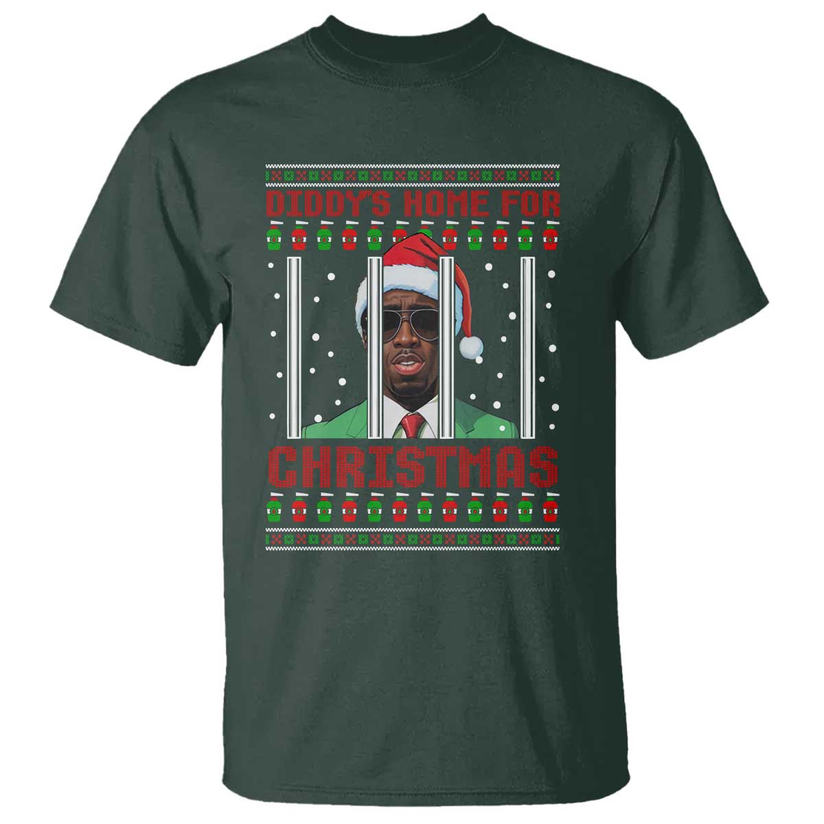 Funny Dirty Xmas T Shirt Diddy's Home For Christmas Diddy Party - Wonder Print Shop