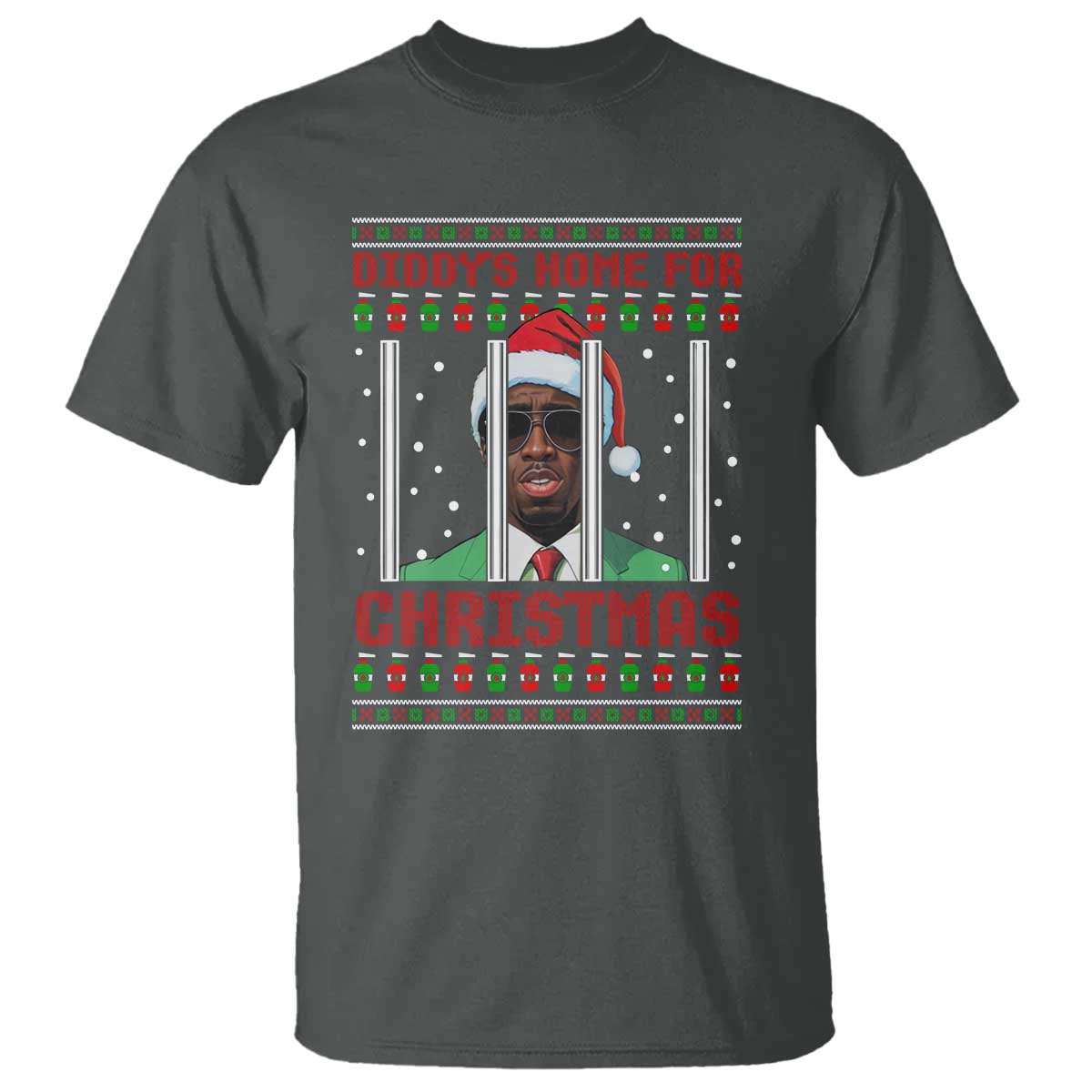 Funny Dirty Xmas T Shirt Diddy's Home For Christmas Diddy Party - Wonder Print Shop