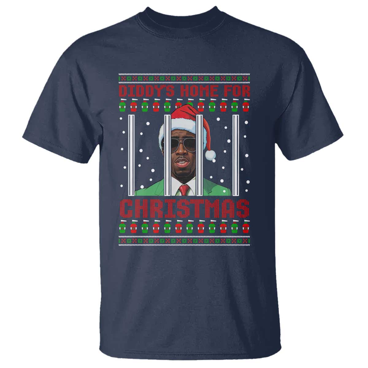 Funny Dirty Xmas T Shirt Diddy's Home For Christmas Diddy Party - Wonder Print Shop