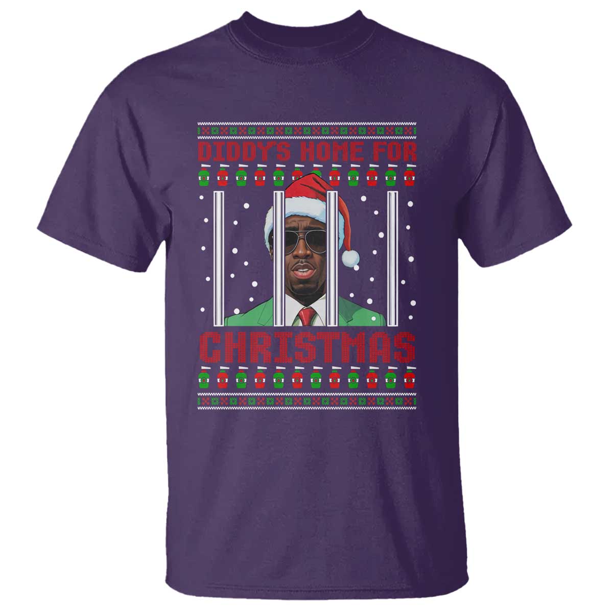 Funny Dirty Xmas T Shirt Diddy's Home For Christmas Diddy Party - Wonder Print Shop