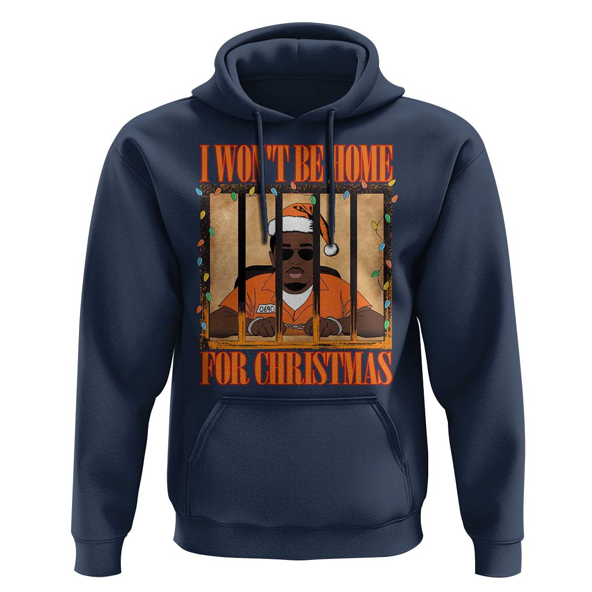 Funny Xmas Diddy Party Hoodie I Won't Be Home For Christmas