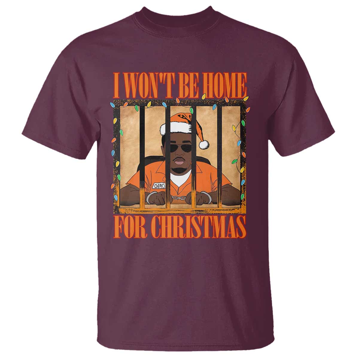 Funny Xmas Diddy Party T Shirt I Won't Be Home For Christmas - Wonder Print Shop