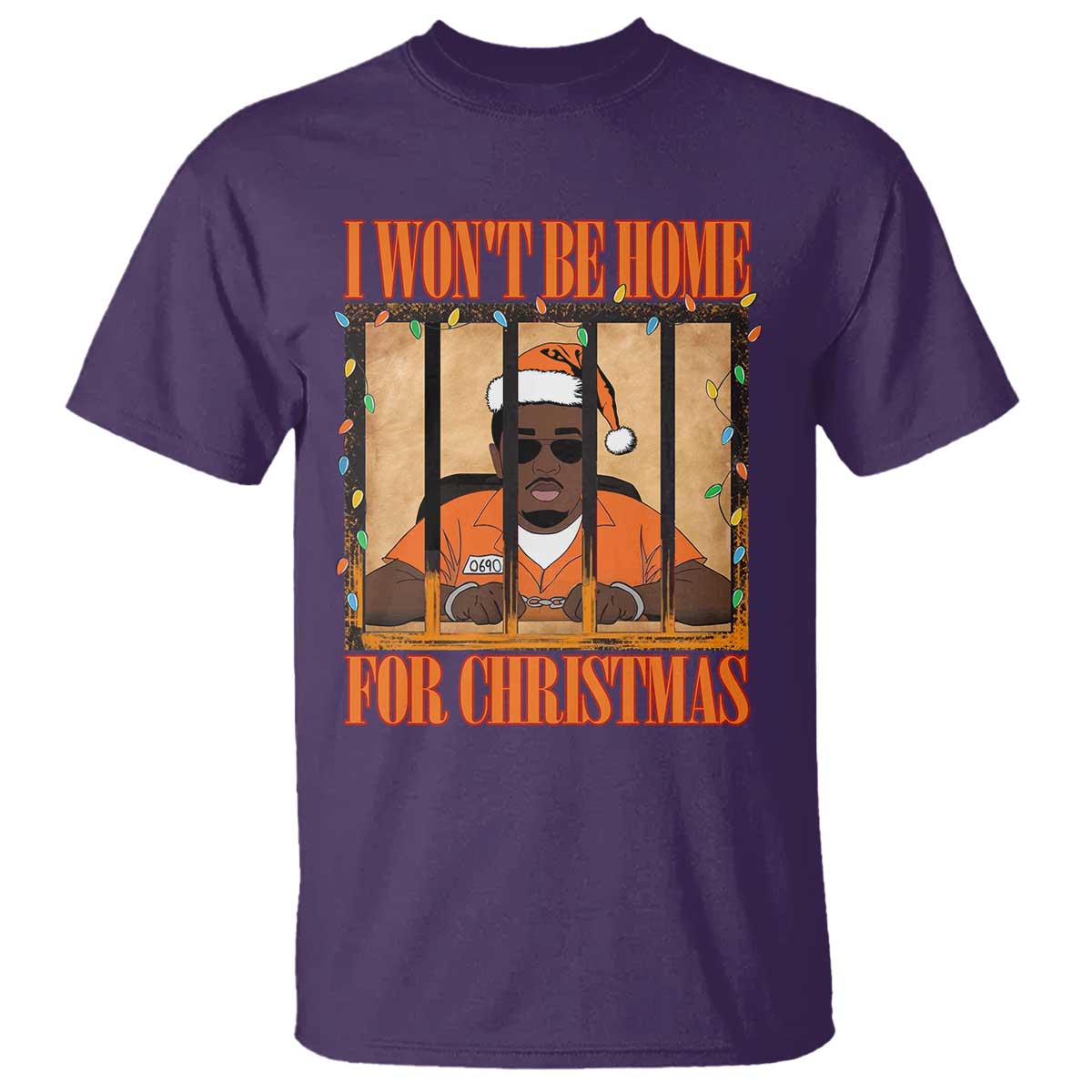 Funny Xmas Diddy Party T Shirt I Won't Be Home For Christmas - Wonder Print Shop