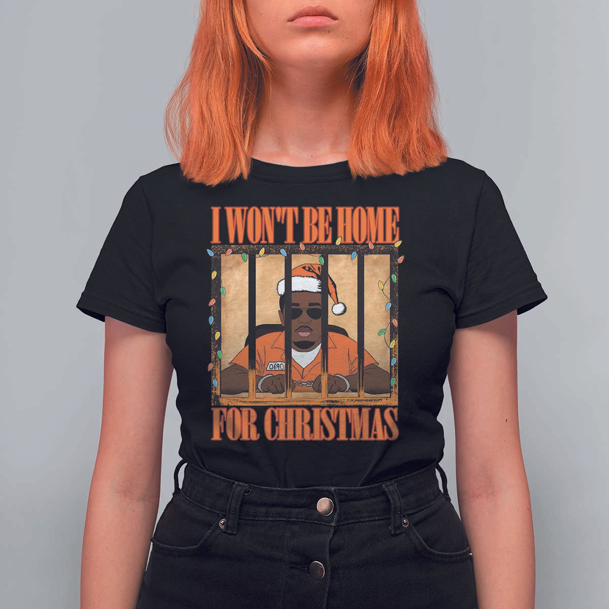 Funny Xmas Diddy Party T Shirt For Women I Won't Be Home For Christmas - Wonder Print Shop