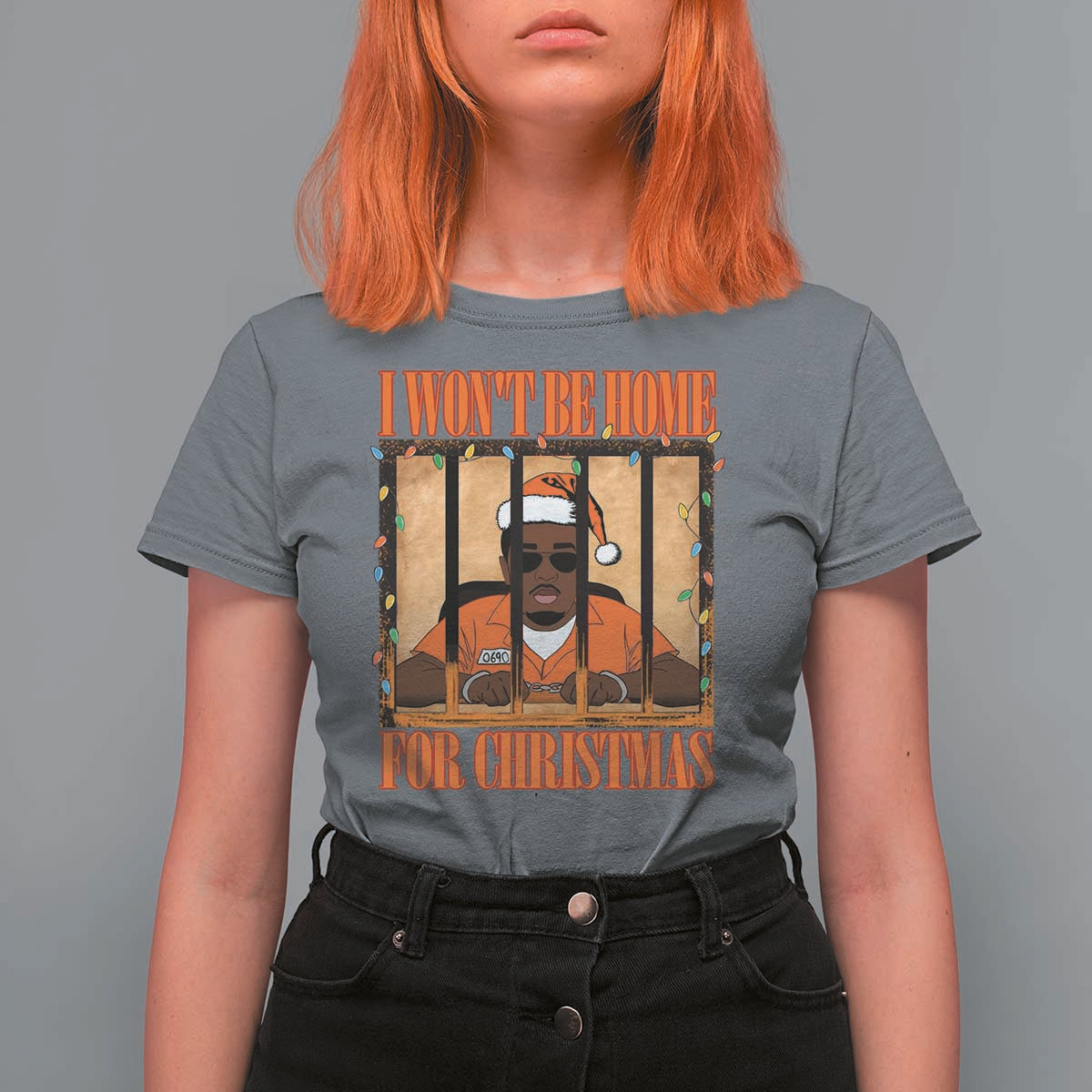 Funny Xmas Diddy Party T Shirt For Women I Won't Be Home For Christmas - Wonder Print Shop