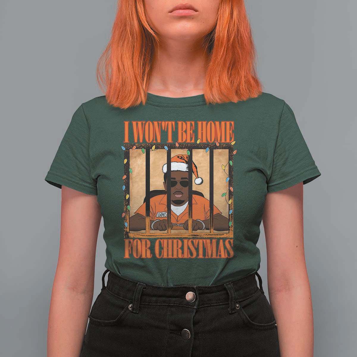 Funny Xmas Diddy Party T Shirt For Women I Won't Be Home For Christmas - Wonder Print Shop
