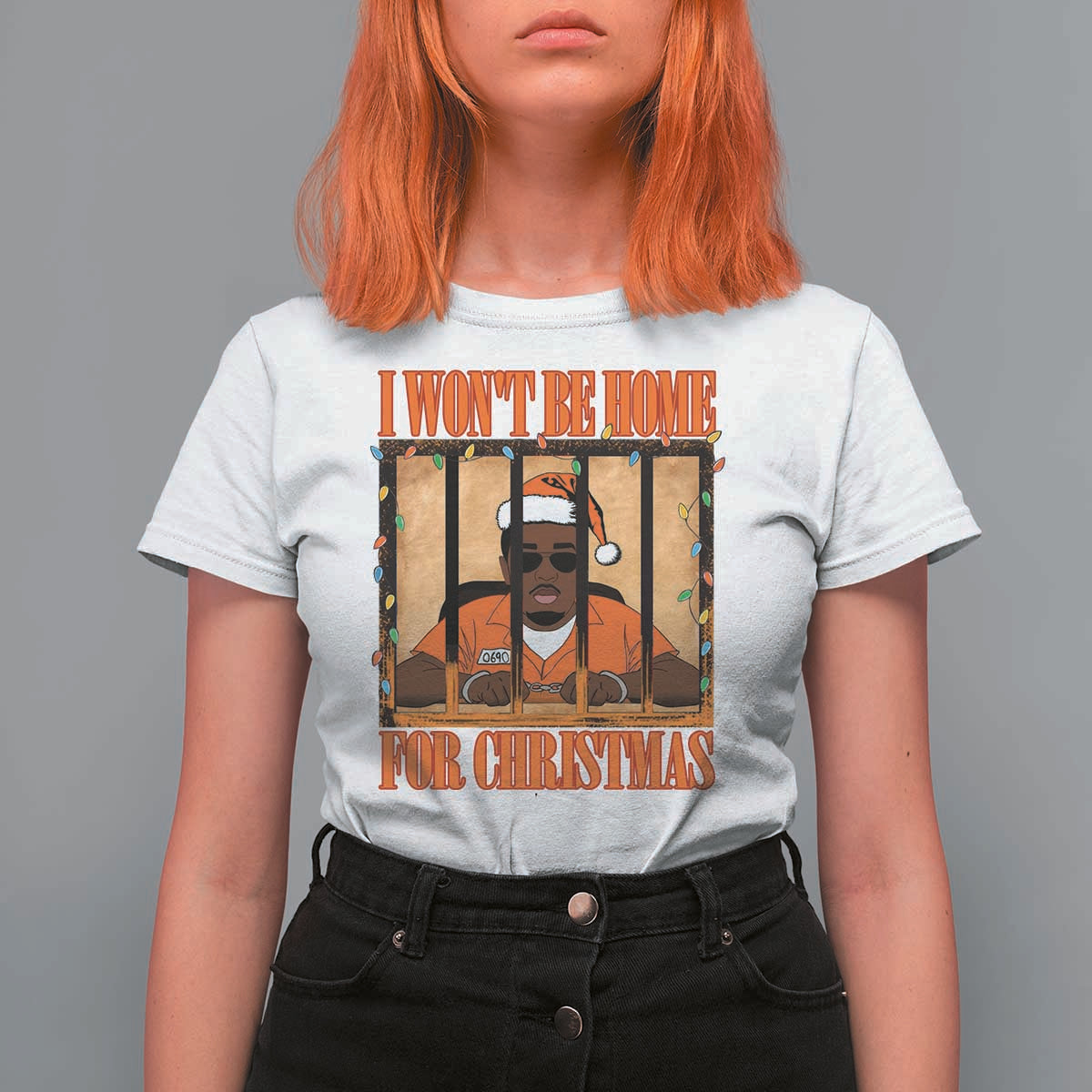 Funny Xmas Diddy Party T Shirt For Women I Won't Be Home For Christmas - Wonder Print Shop