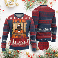 Funny Xmas Diddy Party Ugly Christmas Sweater I Won't Be Home For Christmas - Wonder Print Shop