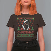 Funny Dirty Xmas T Shirt For Women I Won't Be Home For Christmas Diddy Party - Wonder Print Shop