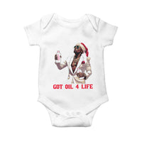 Funny Dirty Hiphop Xmas Baby Onesie Got Oil 4 Life Diddy Party