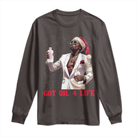 Funny Dirty Hiphop Xmas Long Sleeve Shirt Got Oil 4 Life Diddy Party