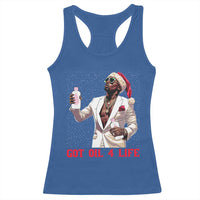 Funny Dirty Hiphop Xmas Racerback Tank Top Got Oil 4 Life Diddy Party